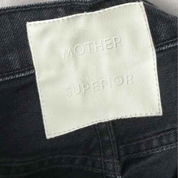 Mother Superior The Tomcat Jeans Womens Size 31 Black Lies Straight‎ Leg Denim - Picture 6 of 14